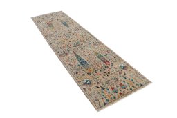 Close-up detail of New Haj-jalili rug from Pakistan showing Wool weave