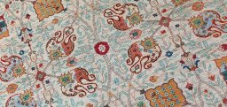 Central medallion detail of New Haj-jalili rug from Pakistan