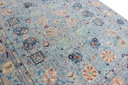 Central medallion detail of New Haj-jalili rug from Pakistan