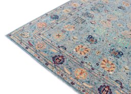 Full view of New Haj-jalili rug from Pakistan, 300 × 247 cm in Blue tones