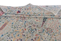 Surface texture of New Haj-jalili rug with natural Wool and intricate pattern