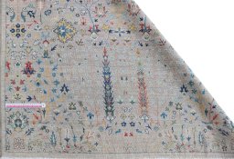 Central medallion detail of New Haj-jalili rug from Pakistan