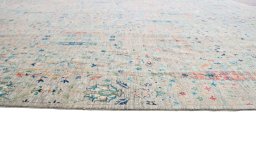 Close-up detail of New Haj-jalili rug from Pakistan showing Wool weave