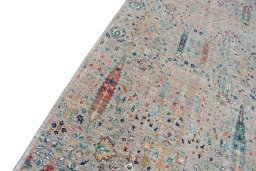 Backside of handmade New Haj-jalili rug showing knot structure and weave density