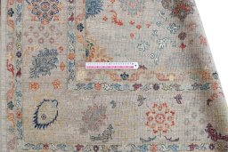 Central medallion detail of New Haj-jalili rug from Pakistan
