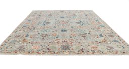 Surface texture of New Haj-jalili rug with natural Wool and intricate pattern