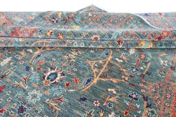 Surface texture of New Haj-jalili rug with natural Wool and intricate pattern