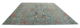 Surface texture of New Haj-jalili rug with natural Wool and intricate pattern