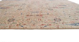 Close-up detail of New Haj-jalili rug from Pakistan showing Wool weave