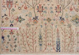 Central medallion detail of New Haj-jalili rug from Pakistan