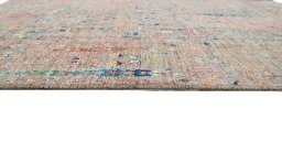 Close-up detail of New Haj-jalili rug from Pakistan showing Wool weave
