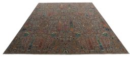 Surface texture of New Haj-jalili rug with natural Wool and intricate pattern