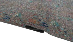 Close-up detail of New Haj-jalili rug from Pakistan showing Wool weave