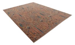 Close-up detail of New Haj-jalili rug from Pakistan showing Wool weave