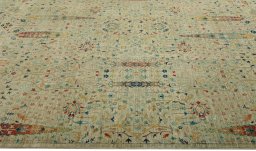Full view of New Haj-jalili rug from Pakistan, 307 × 247 cm in Gray tones