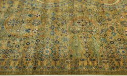 Full view of New Haj-jalili rug from Pakistan, 307 × 246 cm in Green tones