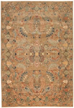 Full view of New Haj-jalili rug from Pakistan, 300 × 206 cm in Gray tones