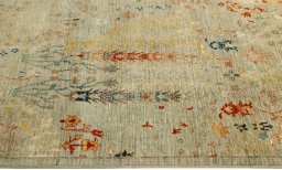 Full view of New Haj-jalili rug from Pakistan, 300 × 204 cm in Gray tones