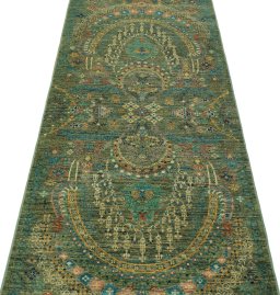 Central medallion detail of New Haj-jalili rug from Pakistan