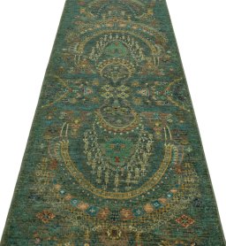 Central medallion detail of New Haj-jalili rug from Pakistan
