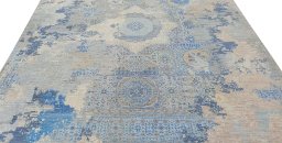 Surface texture of New Mamluk rug with natural Wool and intricate pattern