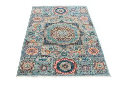 Surface texture of New Mamluk rug with natural Wool and intricate pattern