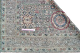 Central medallion detail of New Mamluk rug from Pakistan