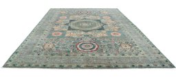 Surface texture of New Mamluk rug with natural Wool and intricate pattern
