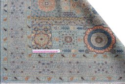 Central medallion detail of New Mamluk rug from Pakistan