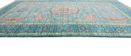 Close-up detail of New Mamluk rug from Pakistan showing Wool weave