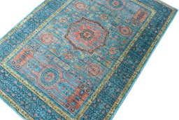 Central medallion detail of New Mamluk rug from Pakistan