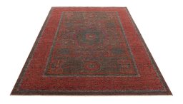 Surface texture of New Mamluk rug with natural Wool and intricate pattern