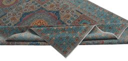 Central medallion detail of New Mamluk rug from Pakistan