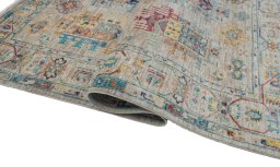 Close-up detail of New Samarkand rug from Pakistan showing Wool weave