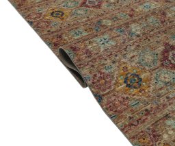 Close-up detail of New Samarkand rug from Pakistan showing Wool weave
