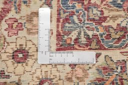 Surface texture of 1900s Antique Carpets rug with natural Wool and intricate pattern