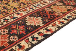 Central medallion detail of 1880s Antique Carpets rug from Iran / Persia