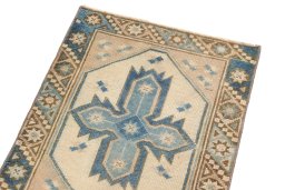Surface texture of 1920s Antique Carpets rug with natural Wool and intricate pattern