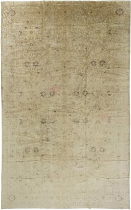 Full view of 1930s Antique Carpets rug from Germany, 582 × 366 cm in Beige tones