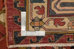 Full view of 1930s Antique Carpets rug from Germany, 378 × 305 cm in Red tones