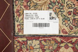 Surface texture of 1900s Antique Carpets rug with natural Wool and intricate pattern