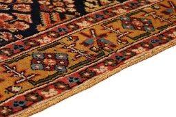 Central medallion detail of 1880s Antique Carpets rug from Iran / Persia
