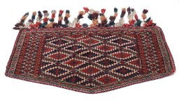 Surface texture of 1920s Antique Carpets rug with natural Wool and intricate pattern