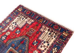 Surface texture of 1970s Semi-antique Carpets rug with natural Wool and intricate pattern