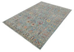 Close-up detail of New Farahan rug from Pakistan showing Wool weave