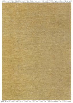 Full view of New Morocco rug from Pakistan, 340 × 249 cm in Yellow tones