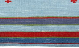 Central medallion detail of New Kilim Sofre rug from Turkey