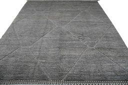 Surface texture of New Morocco rug with natural Wool and intricate pattern