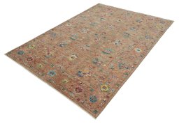 Close-up detail of New Farahan rug from Pakistan showing Wool weave