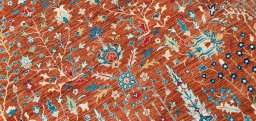 Central medallion detail of New Haj-jalili rug from Pakistan
